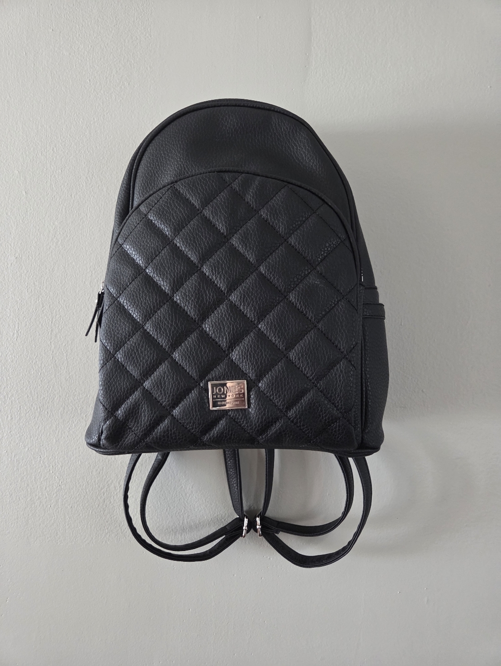 Jones New York Quilted Black Women's Backpack